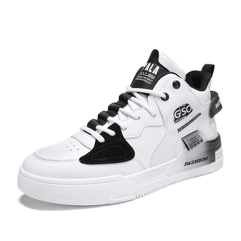 image-Men's Canvas High-top Sports Casual Shoes