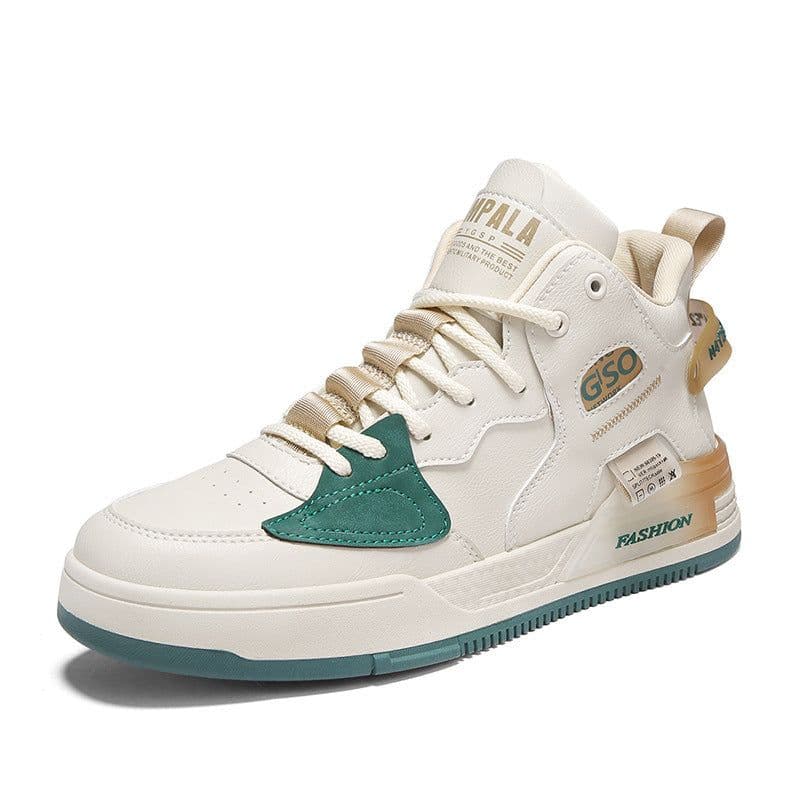 image-Men's Canvas High-top Sports Casual Shoes