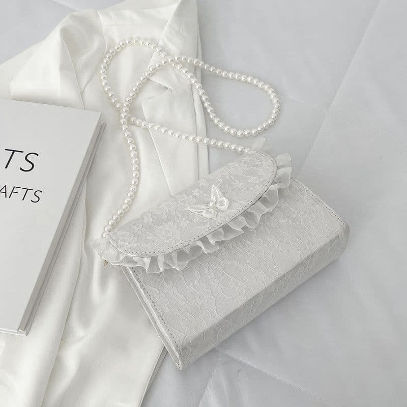 image-Summer Internet Influencer Pearl Chain Shoulder Bag