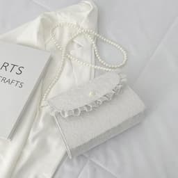 image-Summer Internet Influencer Pearl Chain Shoulder Bag