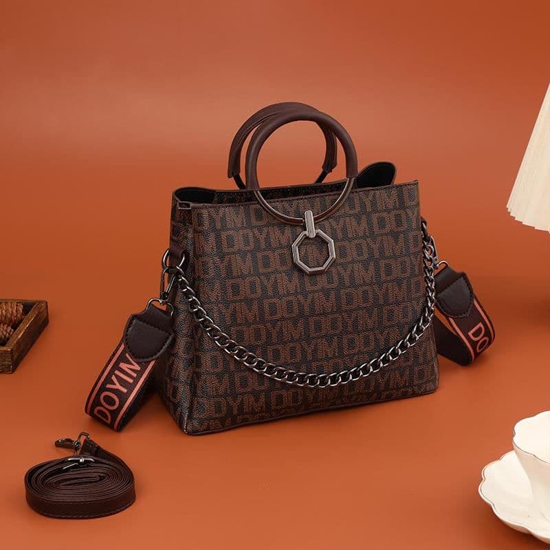 image-Light Luxury High-grade Niche Women Bag Retro Textured