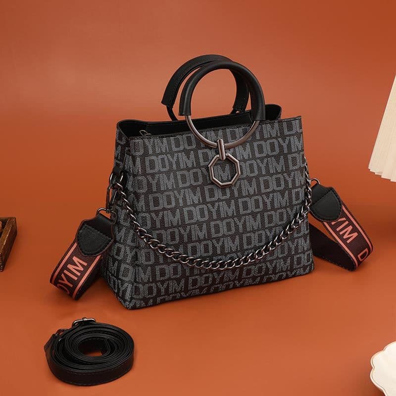 image-Light Luxury High-grade Niche Women Bag Retro Textured