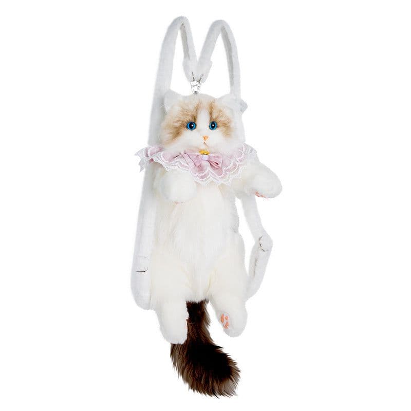 image-Cute Fashion Girls' Plush Ragdoll Backpack Doll