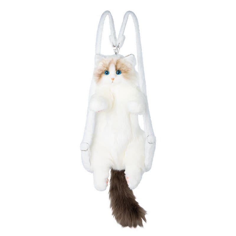 image-Cute Fashion Girls' Plush Ragdoll Backpack Doll
