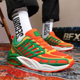 image-Men's Fashionable Casual Mesh Breathable Light Running Sneakers