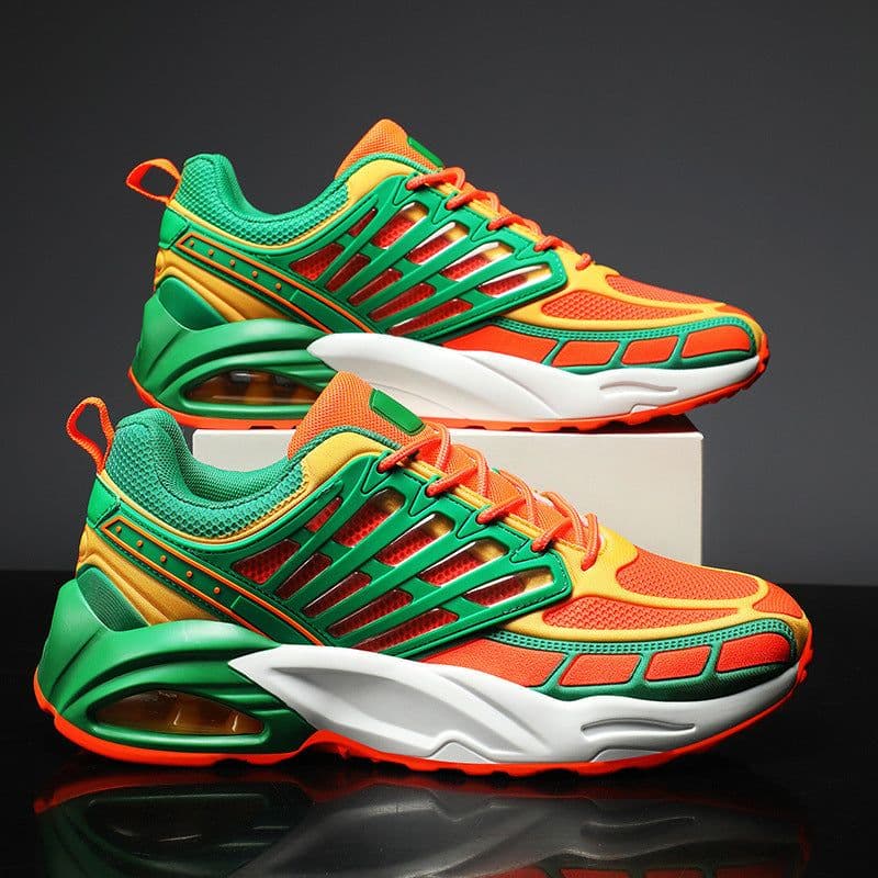 image-Men's Fashionable Casual Mesh Breathable Light Running Sneakers