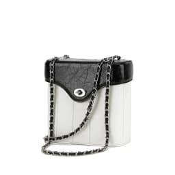 image-Chain Genuine Leather Bag Women's Crossbody Small Square Bag