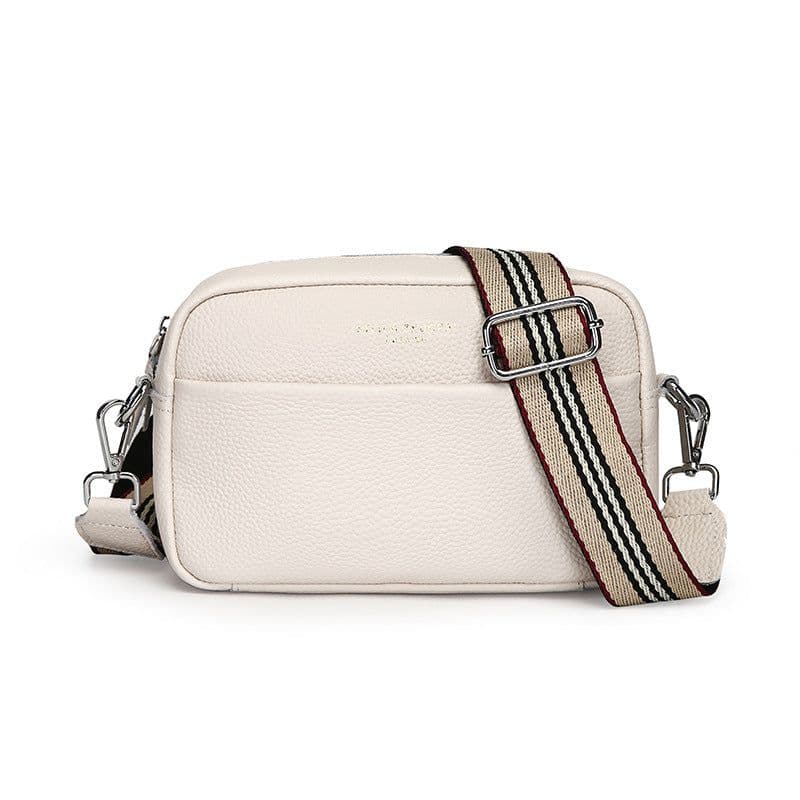 image-Women's Fashion Simple First Layer Leather One-shoulder Crossbody Bag