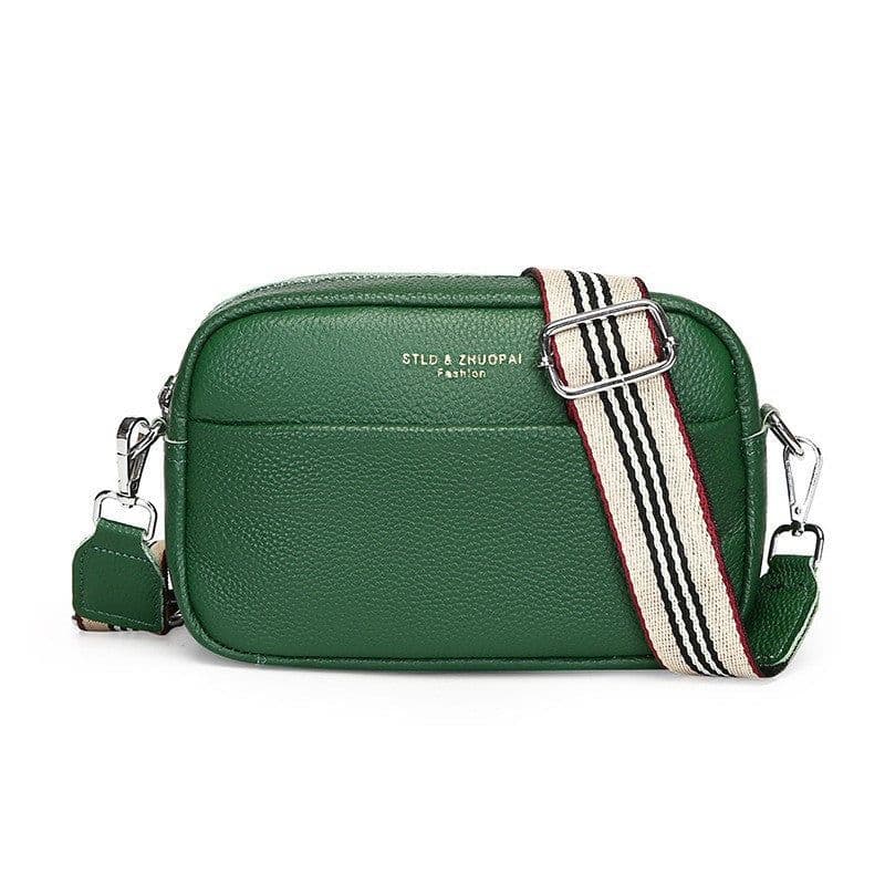 image-Women's Fashion Simple First Layer Leather One-shoulder Crossbody Bag