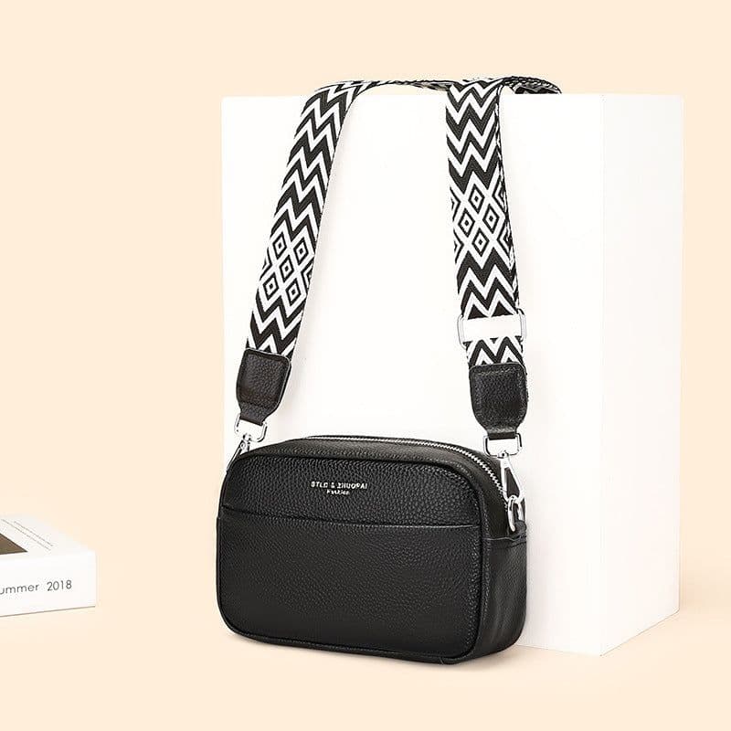 image-Women's Fashion Simple First Layer Leather One-shoulder Crossbody Bag