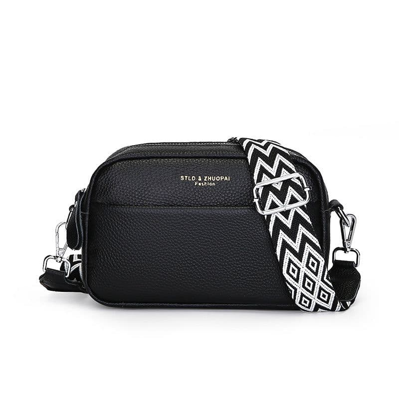 image-Women's Fashion Simple First Layer Leather One-shoulder Crossbody Bag