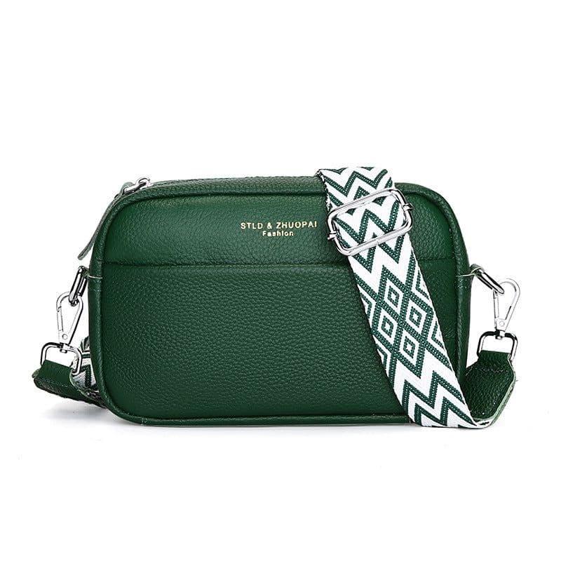 image-Women's Fashion Simple First Layer Leather One-shoulder Crossbody Bag