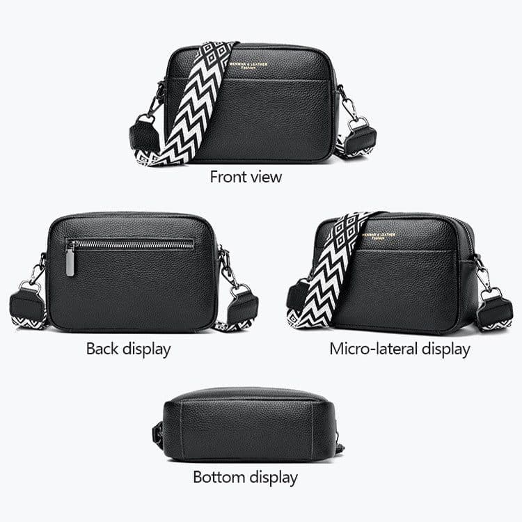 image-Fashion Shoulder Crossbody Bags With Rhombus Embroidered Wide Shoulder Strap Cute Small Square Bag Women