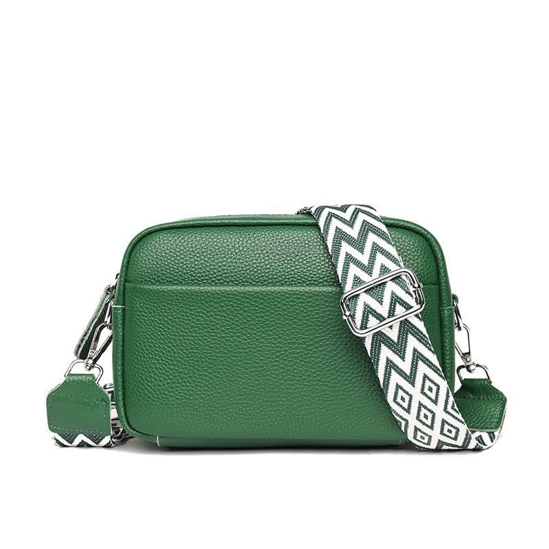image-Fashion Shoulder Crossbody Bags With Rhombus Embroidered Wide Shoulder Strap Cute Small Square Bag Women