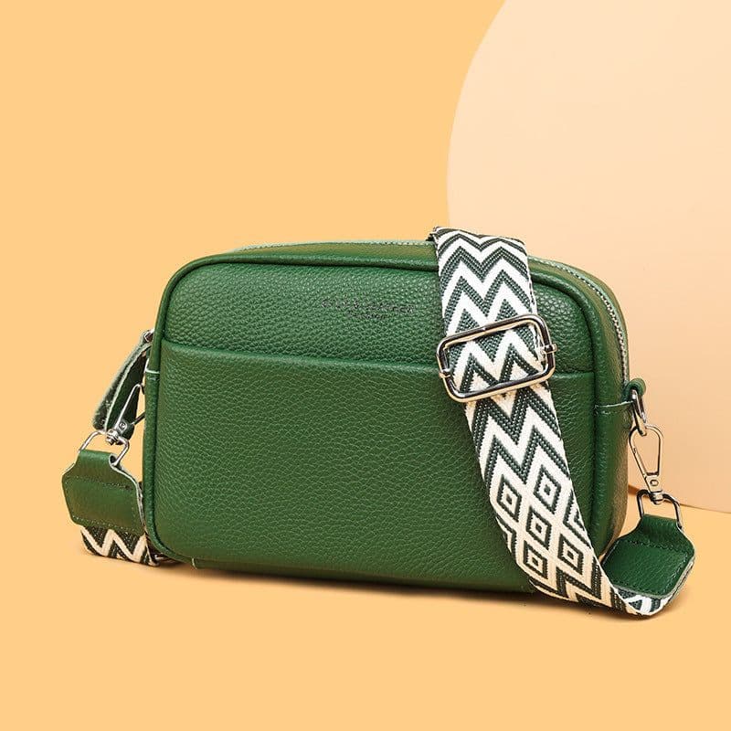 image-Fashion Shoulder Crossbody Bags With Rhombus Embroidered Wide Shoulder Strap Cute Small Square Bag Women