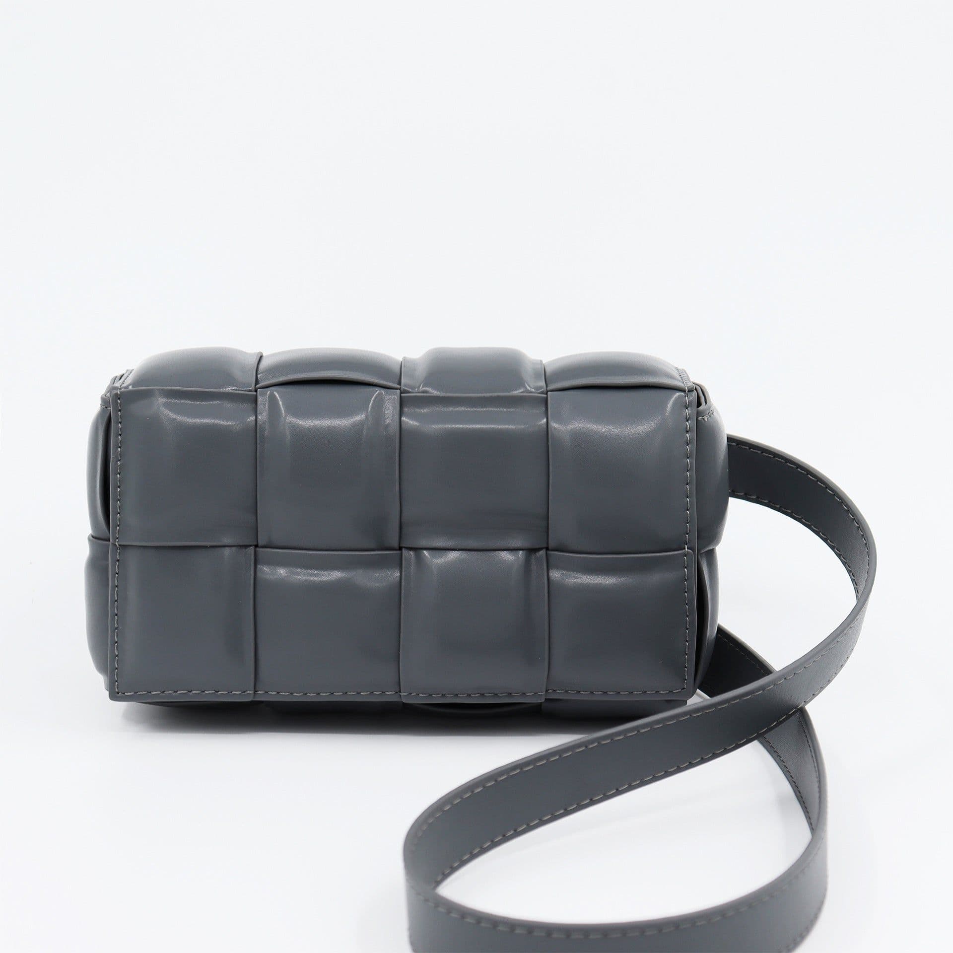 image-Woven Small Square Bag Women's Commuter Chain Creative Pillow Bag Simple Fashion Large Capacity Crossbody Bag