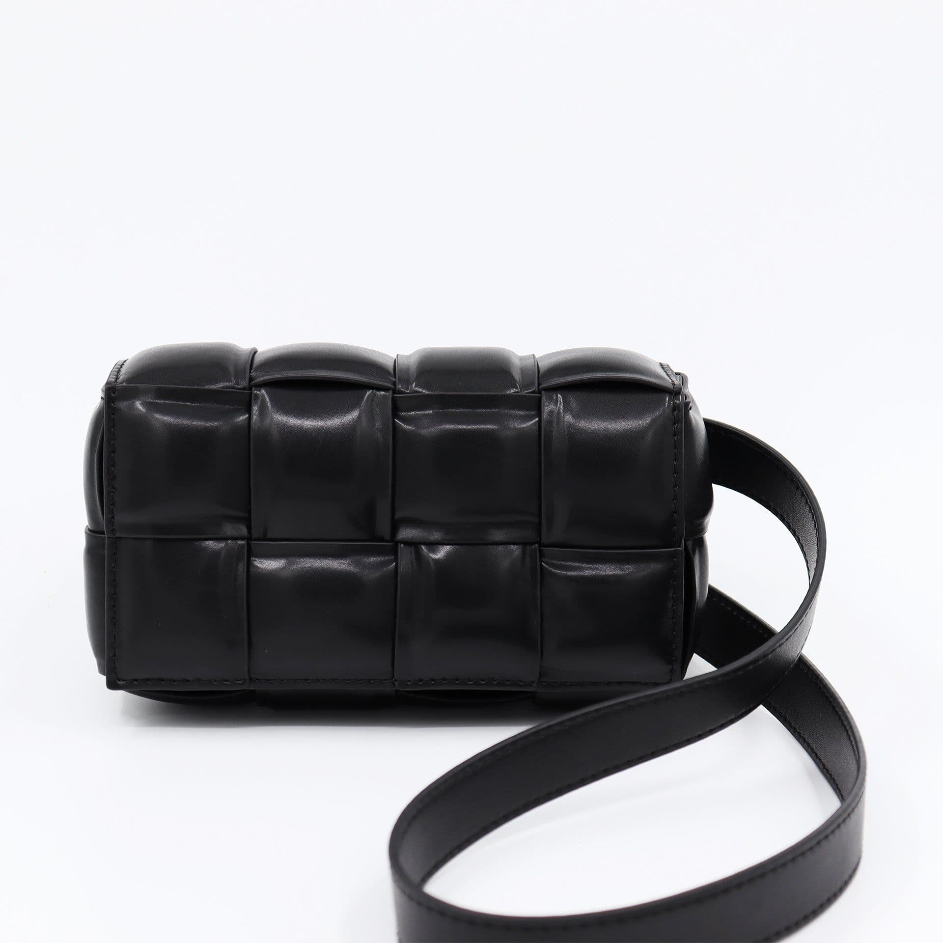 image-Woven Small Square Bag Women's Commuter Chain Creative Pillow Bag Simple Fashion Large Capacity Crossbody Bag
