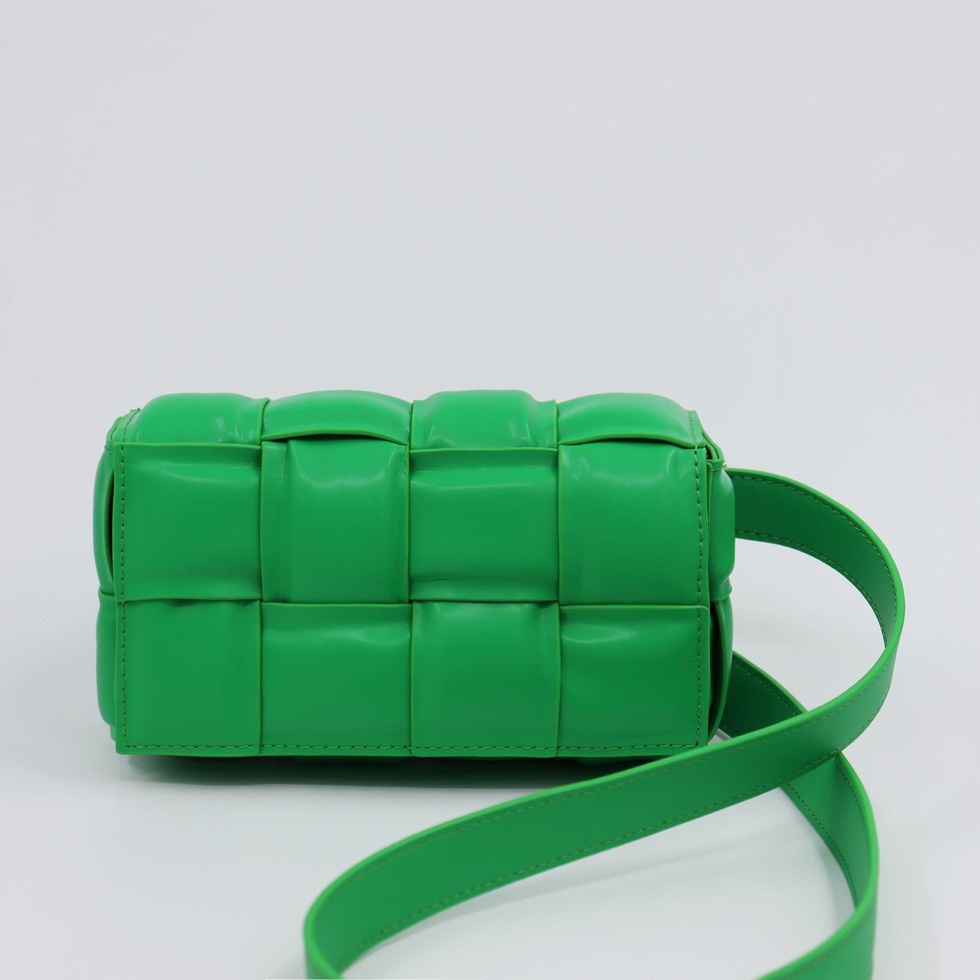 image-Woven Small Square Bag Women's Commuter Chain Creative Pillow Bag Simple Fashion Large Capacity Crossbody Bag