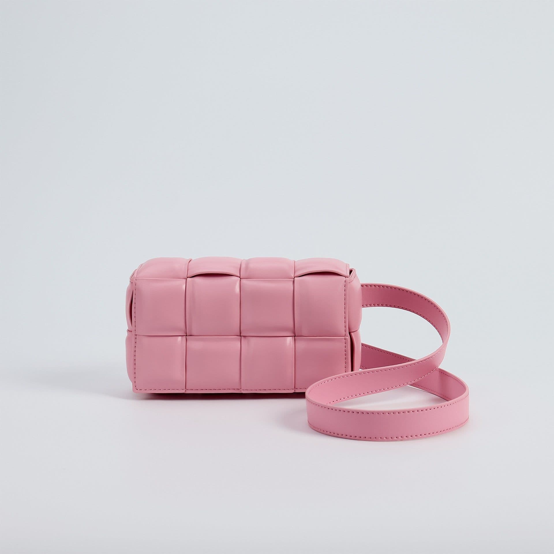 image-Woven Small Square Bag Women's Commuter Chain Creative Pillow Bag Simple Fashion Large Capacity Crossbody Bag