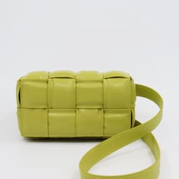 image-Woven Small Square Bag Women's Commuter Chain Creative Pillow Bag Simple Fashion Large Capacity Crossbody Bag