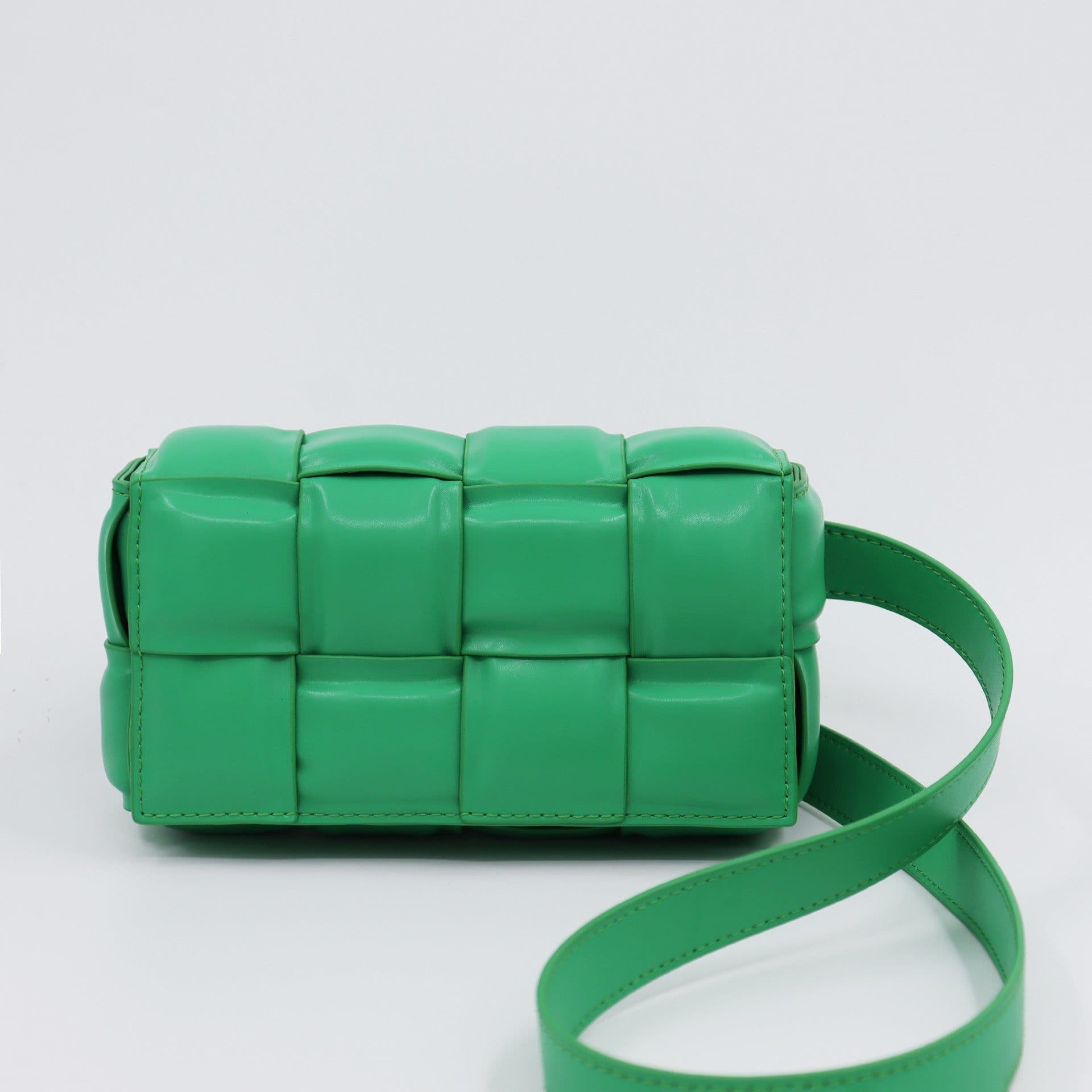 image-Woven Small Square Bag Women's Commuter Chain Creative Pillow Bag Simple Fashion Large Capacity Crossbody Bag