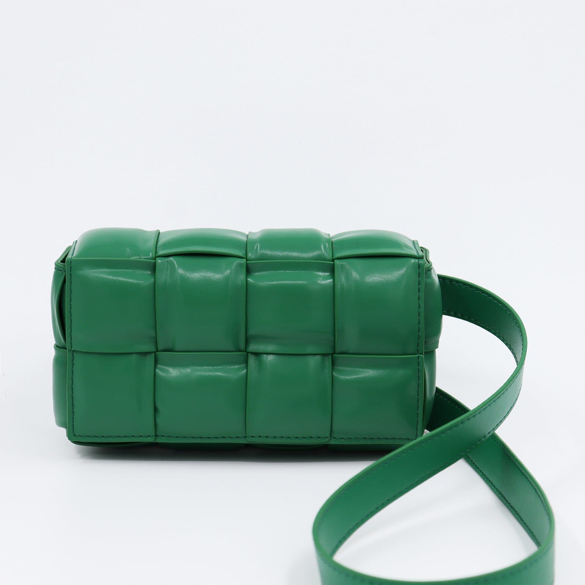 image-Woven Small Square Bag Women's Commuter Chain Creative Pillow Bag Simple Fashion Large Capacity Crossbody Bag