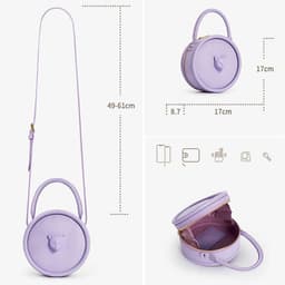 image-Women's Fashion Simple Cat Head Portable Shoulder Messenger Bag