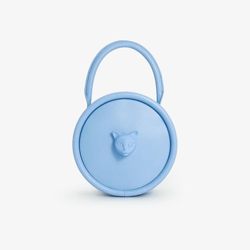 image-Women's Fashion Simple Cat Head Portable Shoulder Messenger Bag