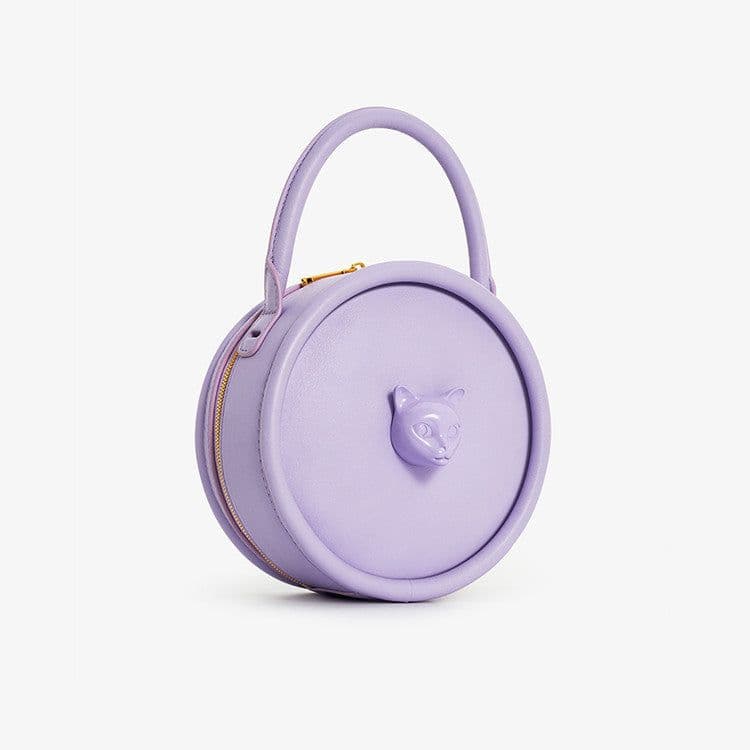 image-Women's Fashion Simple Cat Head Portable Shoulder Messenger Bag