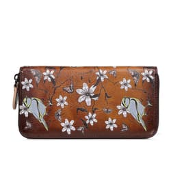 image-Women's Fashion Vintage Zipper First Layer Cowhide Wallet