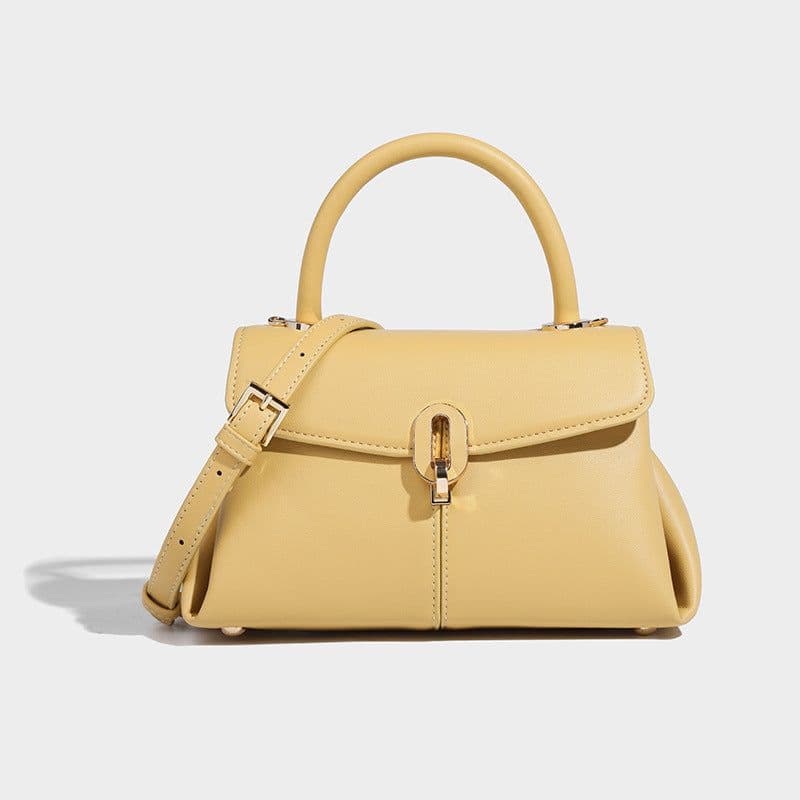 image-All-match One-shoulder Crossbody High-grade Solid Color Soft Surface Small Square Bag For Women