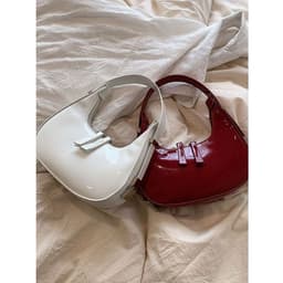 image-Textured Crescent Personality Trendy Simple Shoulder Underarm Bag
