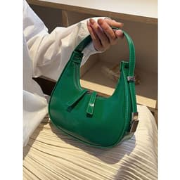 image-Textured Crescent Personality Trendy Simple Shoulder Underarm Bag