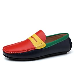 image-Soft Sole Breathable Genuine Leather Bean Shoes For Men