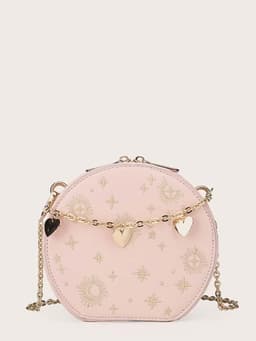 image-Women's Fashion Vintage Chain Embroidered Shoulder Messenger Bag