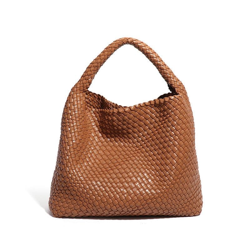 image-Fashion Casual Large Capacity Hand-woven Bag Women