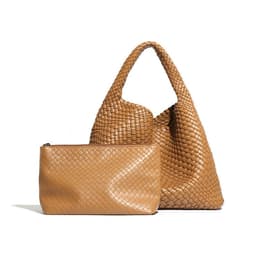 image-Fashion Casual Large Capacity Hand-woven Bag Women