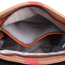 image-Women's Graceful And Fashionable Leather Plaid Crossbody Shoulder Bag