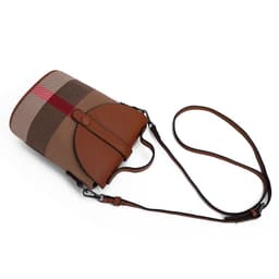 image-Women's Graceful And Fashionable Leather Plaid Crossbody Shoulder Bag