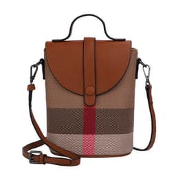 image-Women's Graceful And Fashionable Leather Plaid Crossbody Shoulder Bag