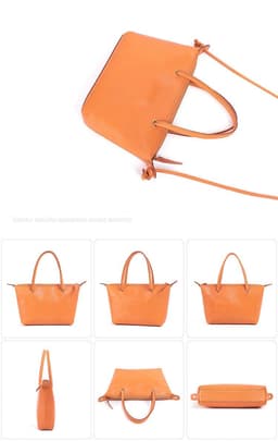 image-Large Capacity Genuine Leather Women's Bag First Layer Cowhide Handbag
