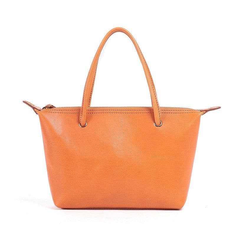 image-Large Capacity Genuine Leather Women's Bag First Layer Cowhide Handbag