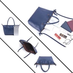 image-Large Capacity Genuine Leather Women's Bag First Layer Cowhide Handbag