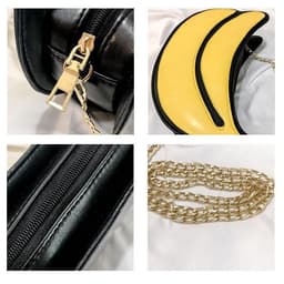image-Women's Fashion Creative Banana Shape Chain Bag