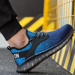 image-Men's Fashion Casual Steel Toe Breathable Anti-Odor Shoes