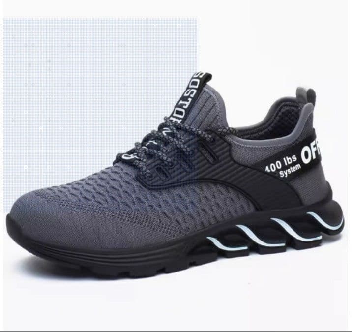 image-Men's Fashion Casual Steel Toe Breathable Anti-Odor Shoes