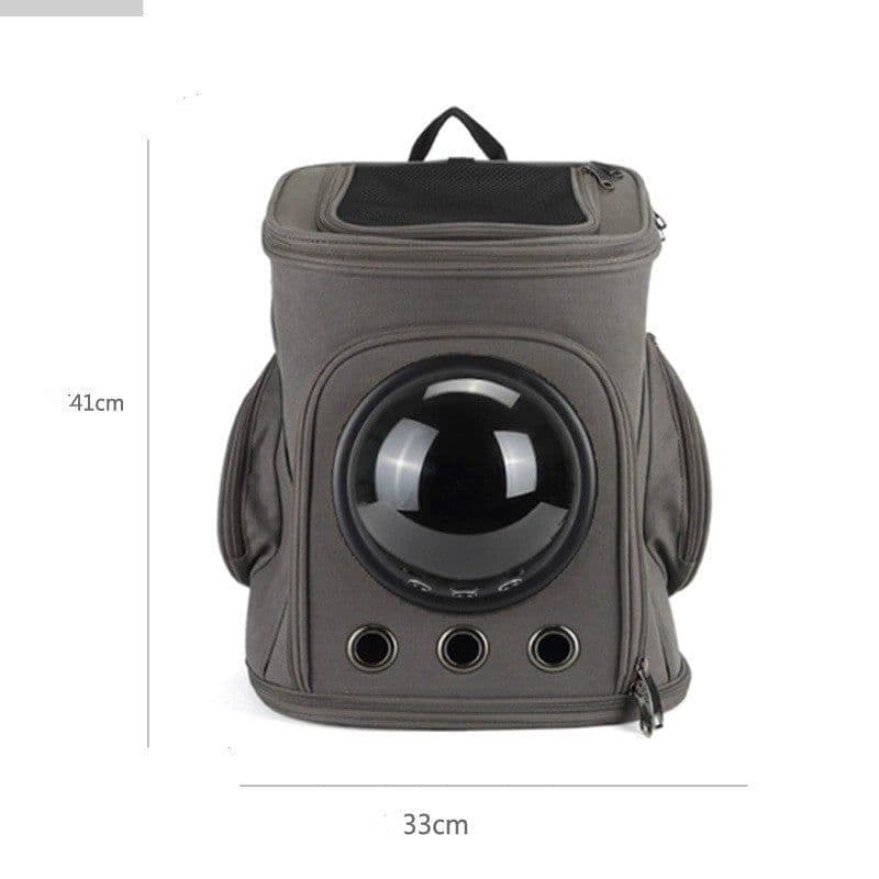 image-Portable Backpack Pet Bag For Outdoor Use Canvas