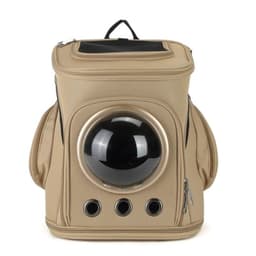 image-Portable Backpack Pet Bag For Outdoor Use Canvas