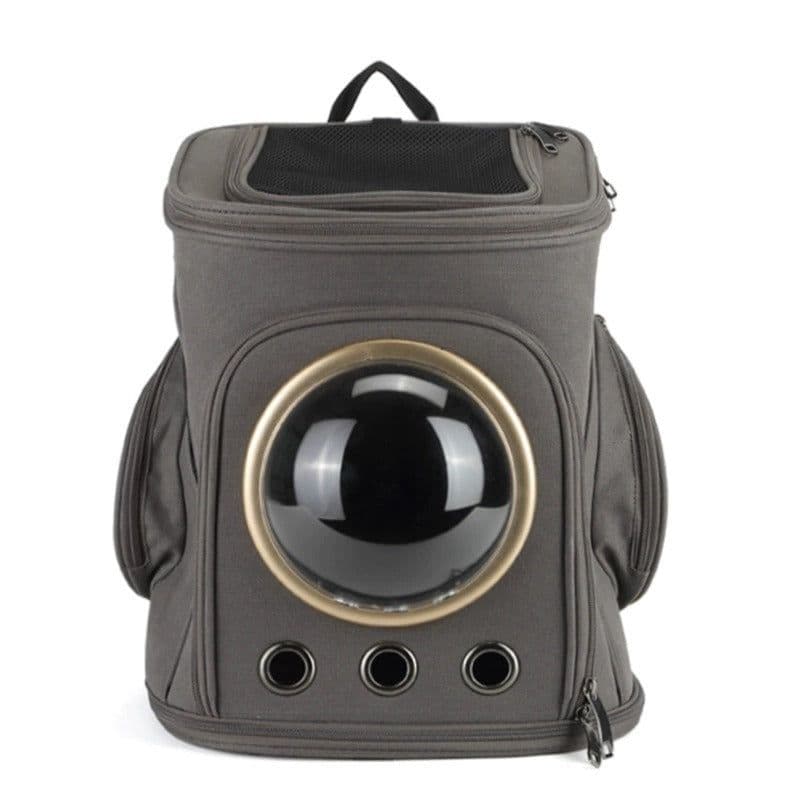 image-Portable Backpack Pet Bag For Outdoor Use Canvas