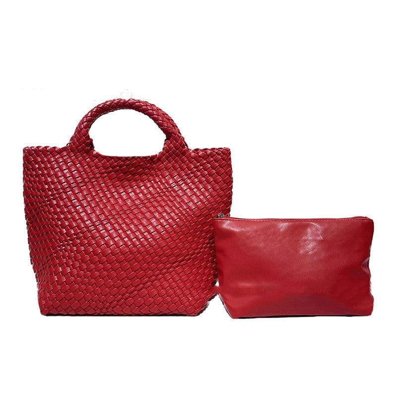image-Women's Hand-woven Large Capacity Handbag
